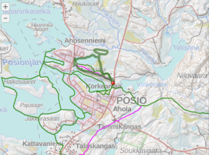Kotivaaran monitoimireitti Posion taajamassa